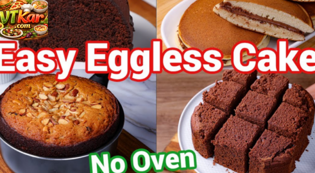 Easy Eggless cake