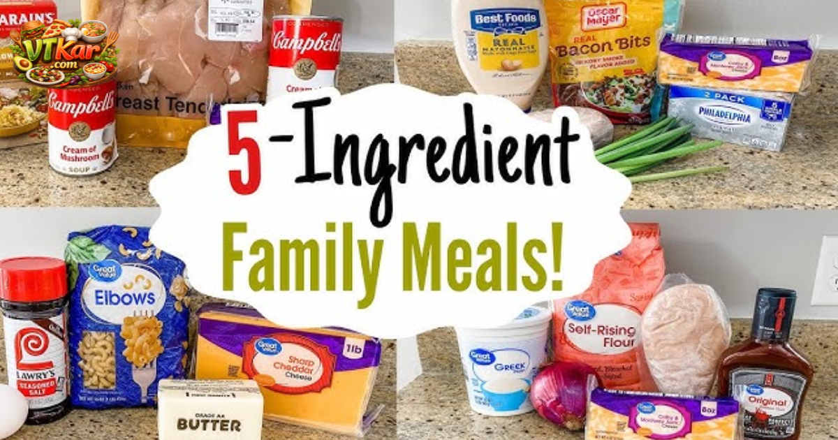 Easy Meals with 5 or Less Ingredients for Dinner