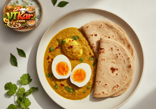 Egg Curry with Roti